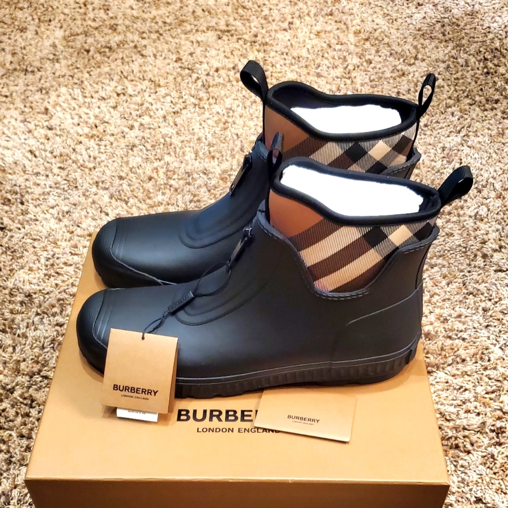 Burberry Flinton Rain Boots - Size EU 45 / US 12